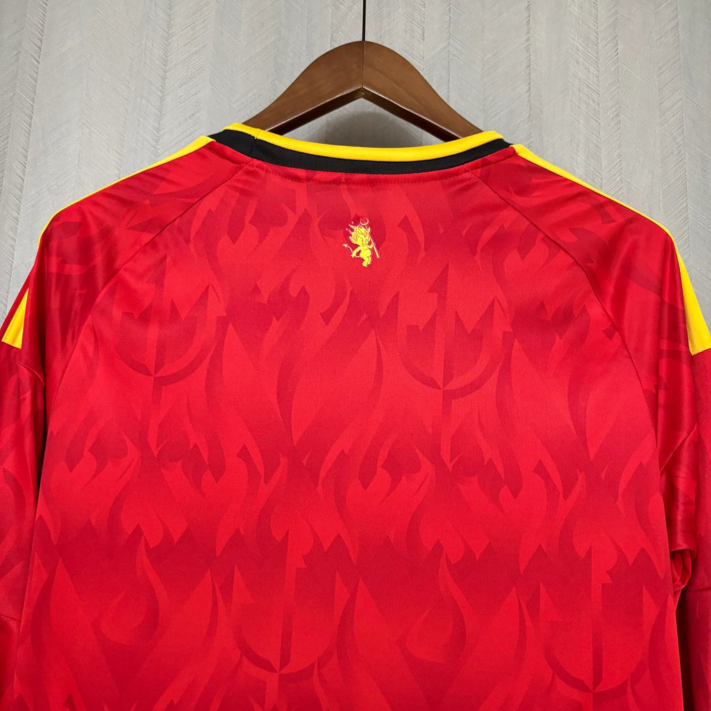 Belgium Long Sleeve Home Soccer Jersey World Cup 2026