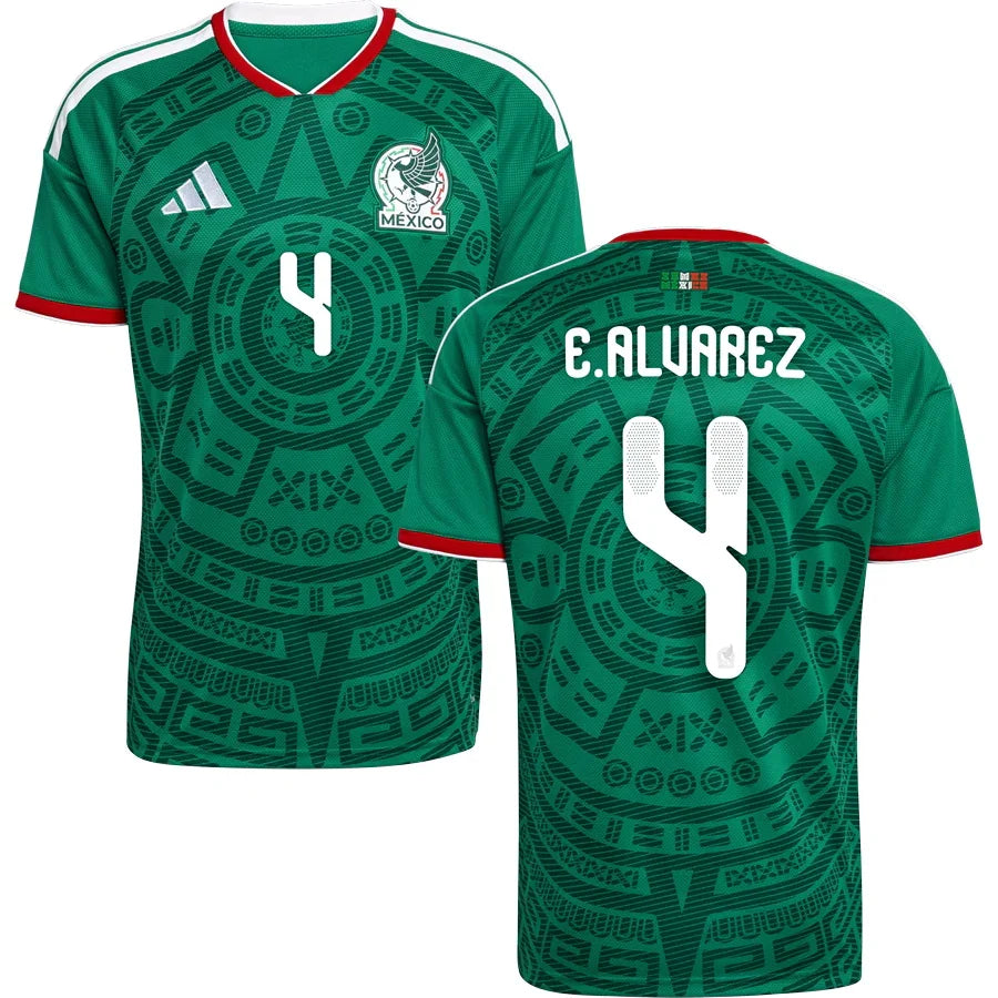 Mexico Edson Alvarez 4 Home Soccer Jersey World Cup 2026