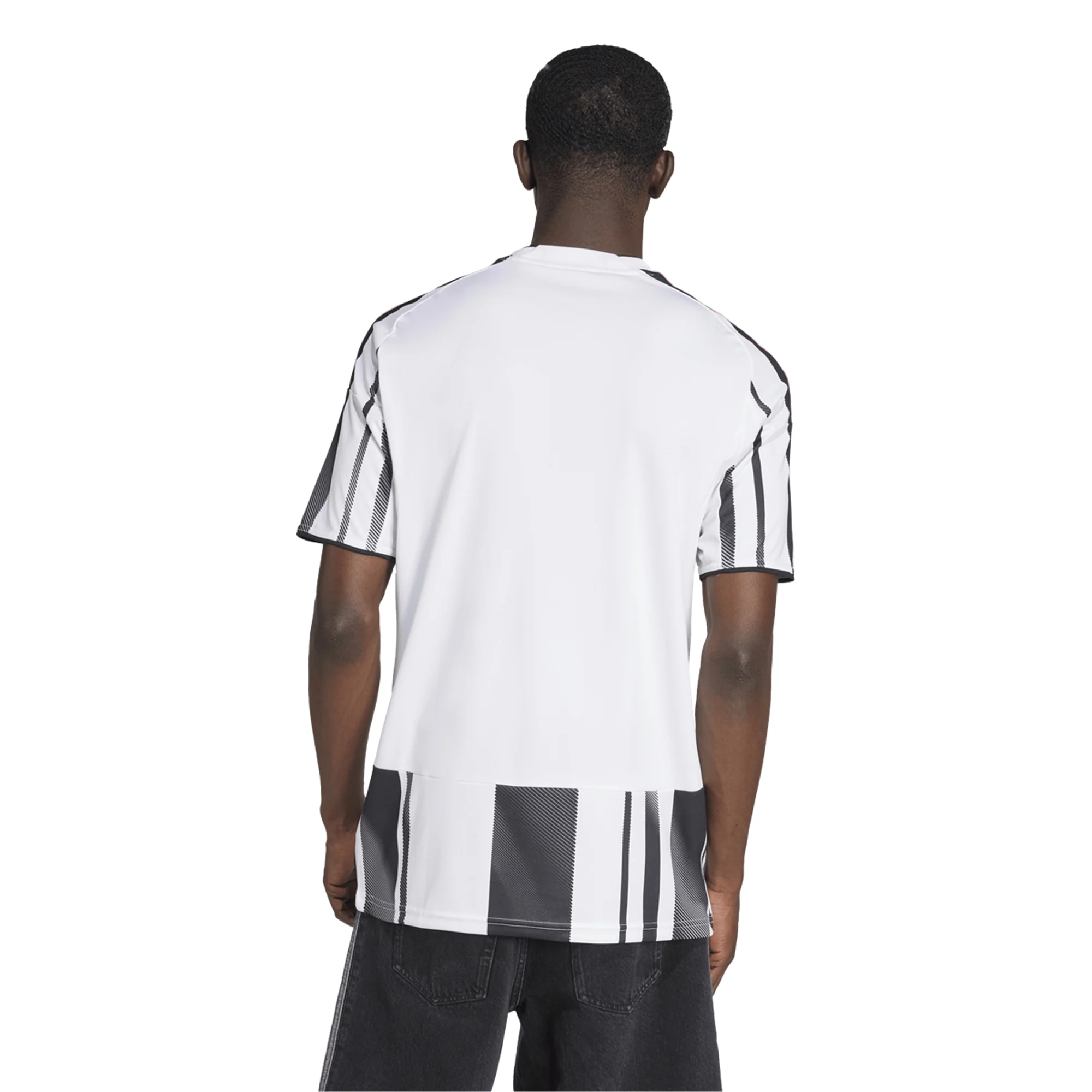 adidas Men's Juventus Adzic Home Jersey w/ Serie A Patch 25/26 (White/Black/Pink)