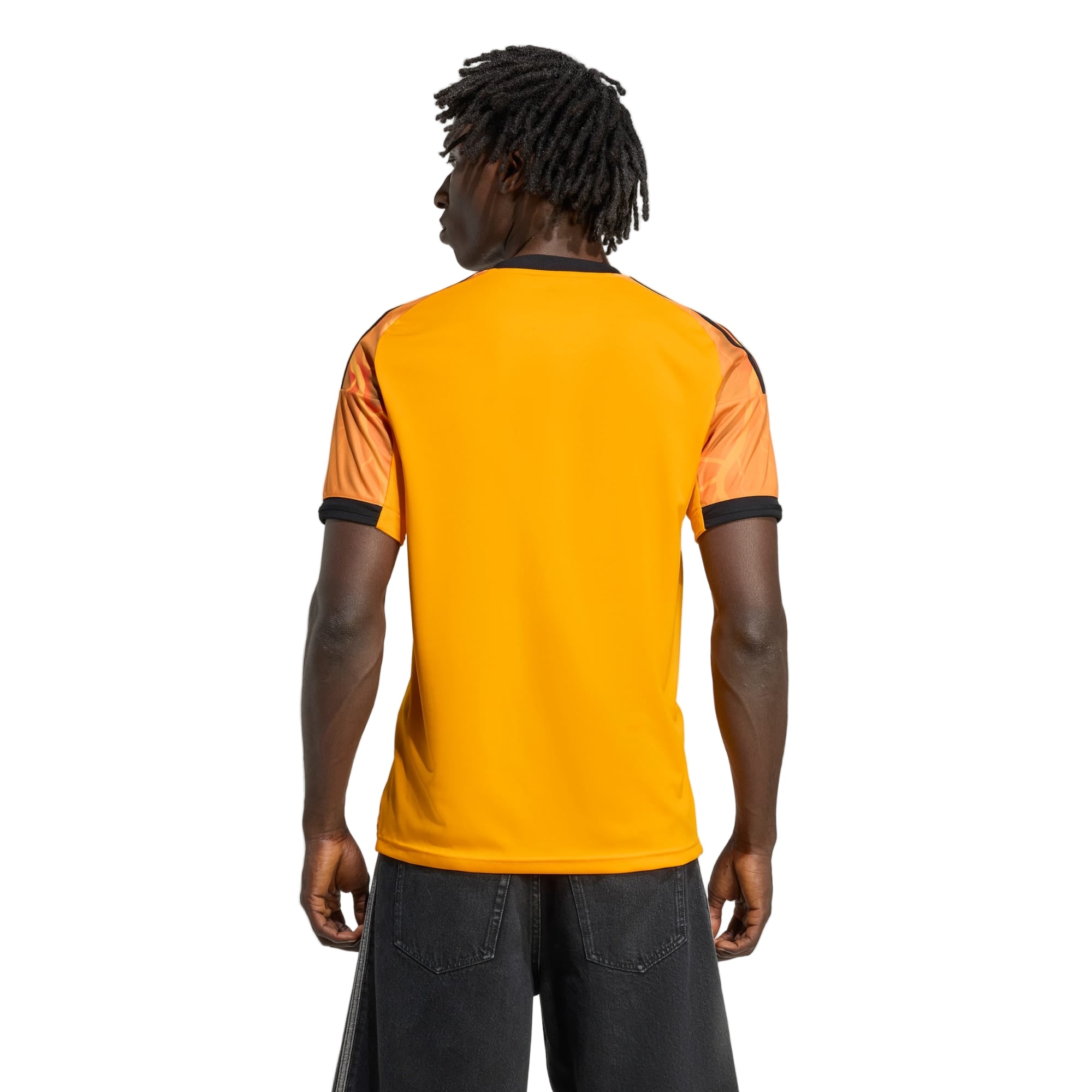 adidas Roma Leon Bailey Away Jersey w/ Serie A Patch 25/26 (Orange/Black)
