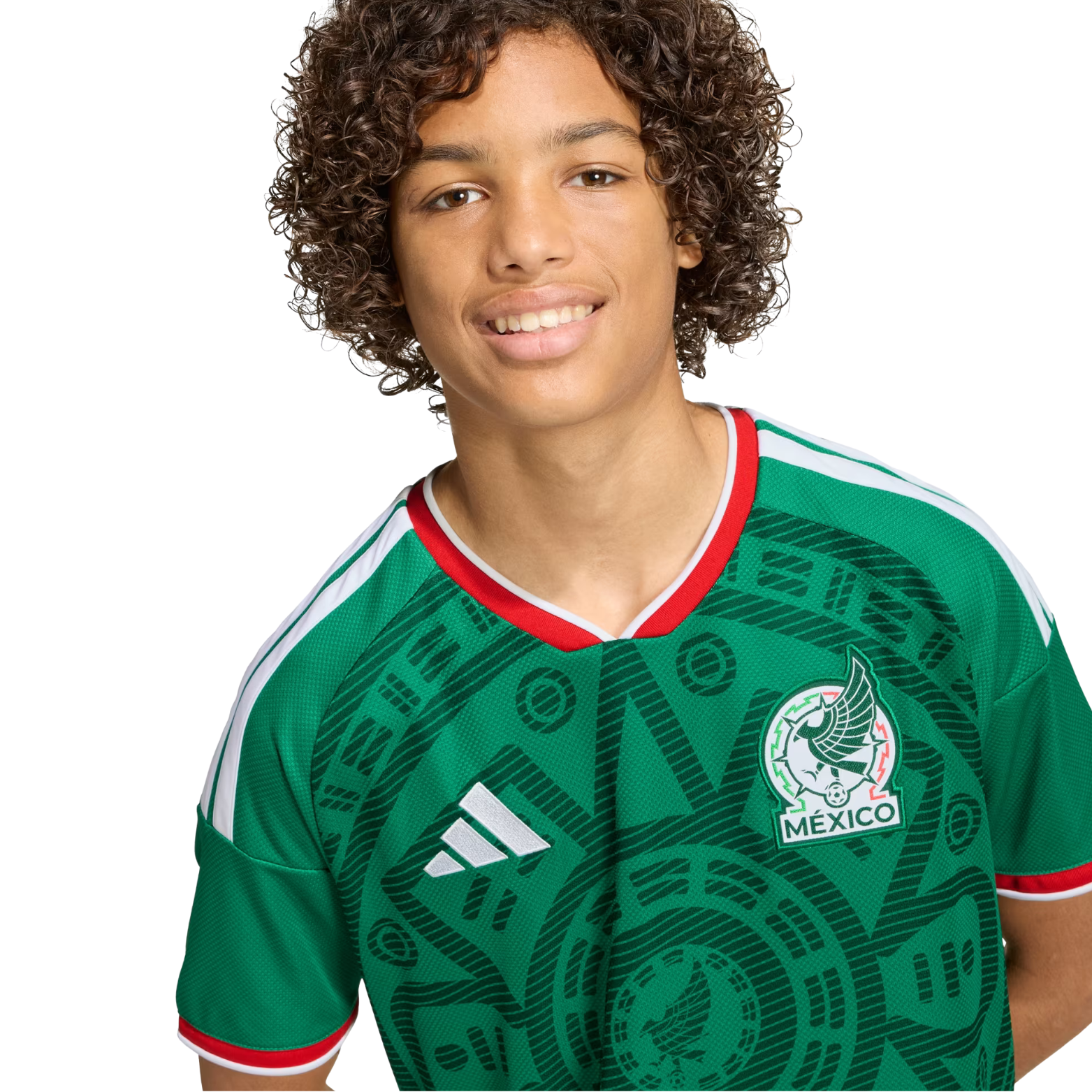 adidas Youth H. Lozano Mexico 2026 Home World Cup Jersey (Bold Green)