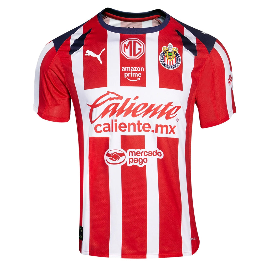 Puma Luis Romo Men's Chivas De Guadalajara Home Jersey 25/26 (Puma Red/White)