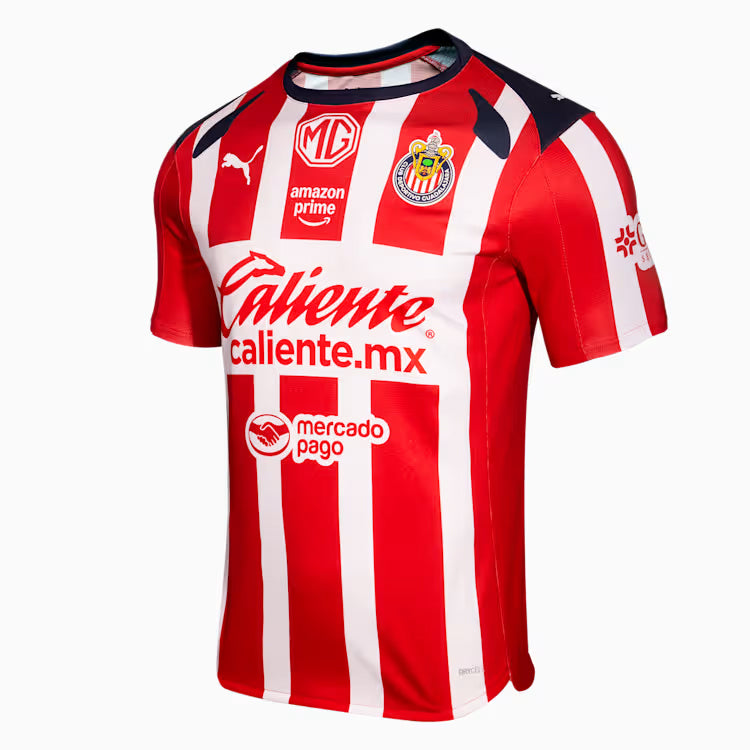 Puma Alan Pulido Men's Chivas De Guadalajara Home Jersey 25/26 (Puma Red/White)
