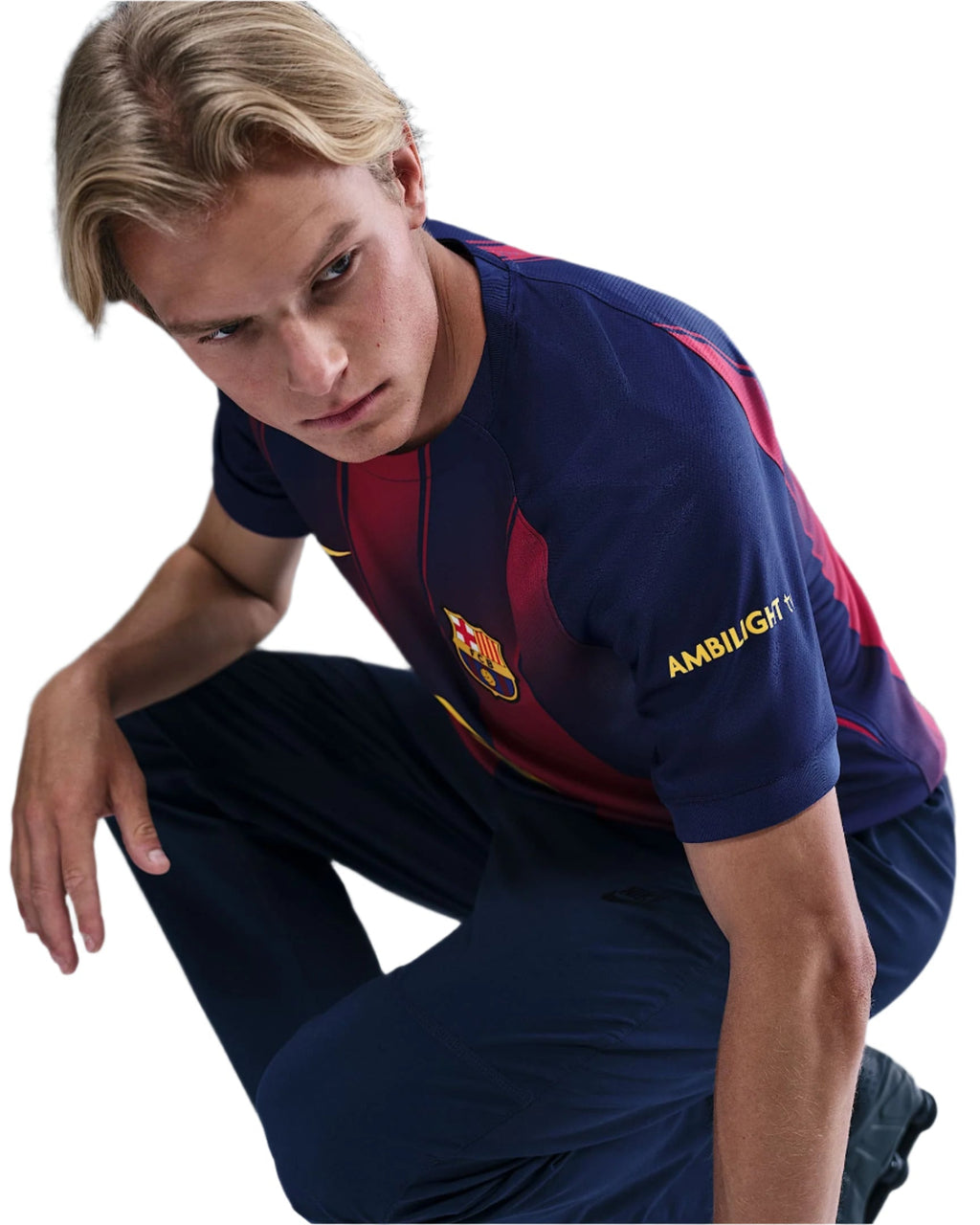 Nike M. Casado FC Barcelona Home Jersey 25/26 w/ Champions League Patches (Deep Royal Blue/Midwest Gold)