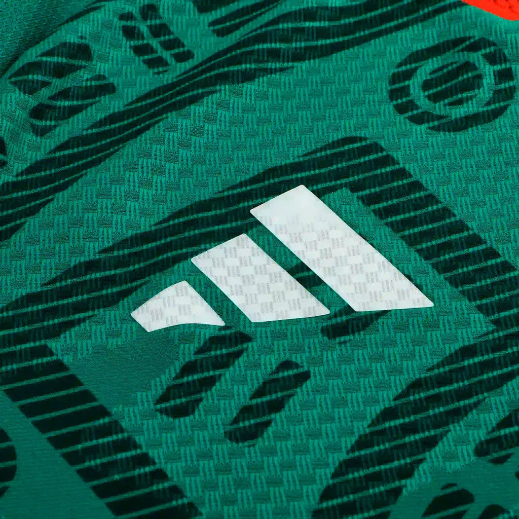 adidas Men's C. Huerta Mexico Long-Sleeve Authentic Home Jersey 2026 (Bold Green)