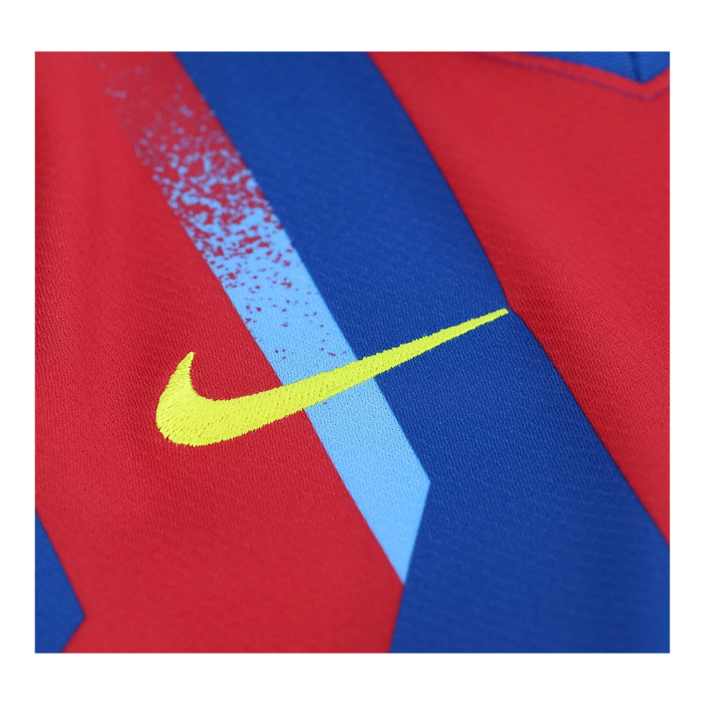 Nike Youth Barcelona 25/26 4th Soccer Jersey (Gym Blue/Salsa Red)