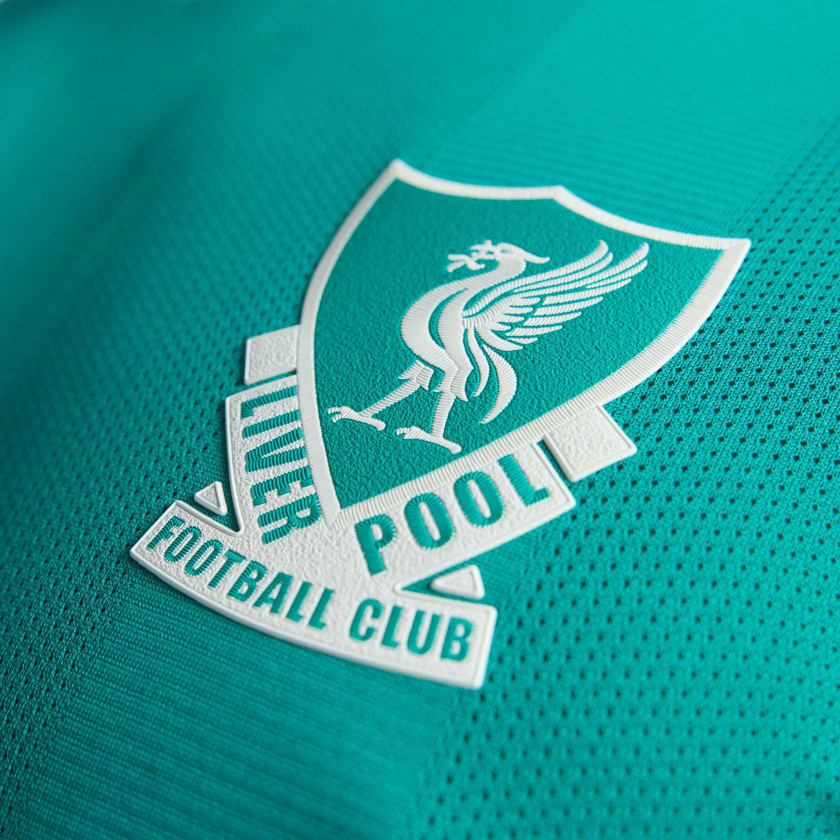 adidas Liverpool FC Authentic Curtis Jones Third Jersey w/ EPL + No Room For Racism Patches 25/26 (Sea Green)