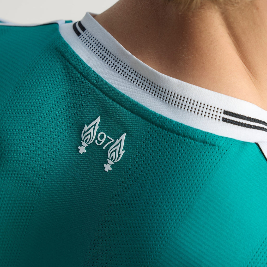 adidas Liverpool FC Authentic Third Jersey w/ Champions League Patches 25/26 (Sea Green)