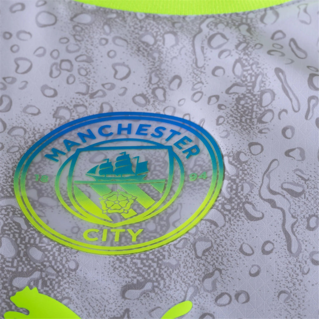 Puma Manchester City Authentic Cherki Third Jersey w/ EPL + No Room For Racism 25/26 (Cool Weather/Pro Green)