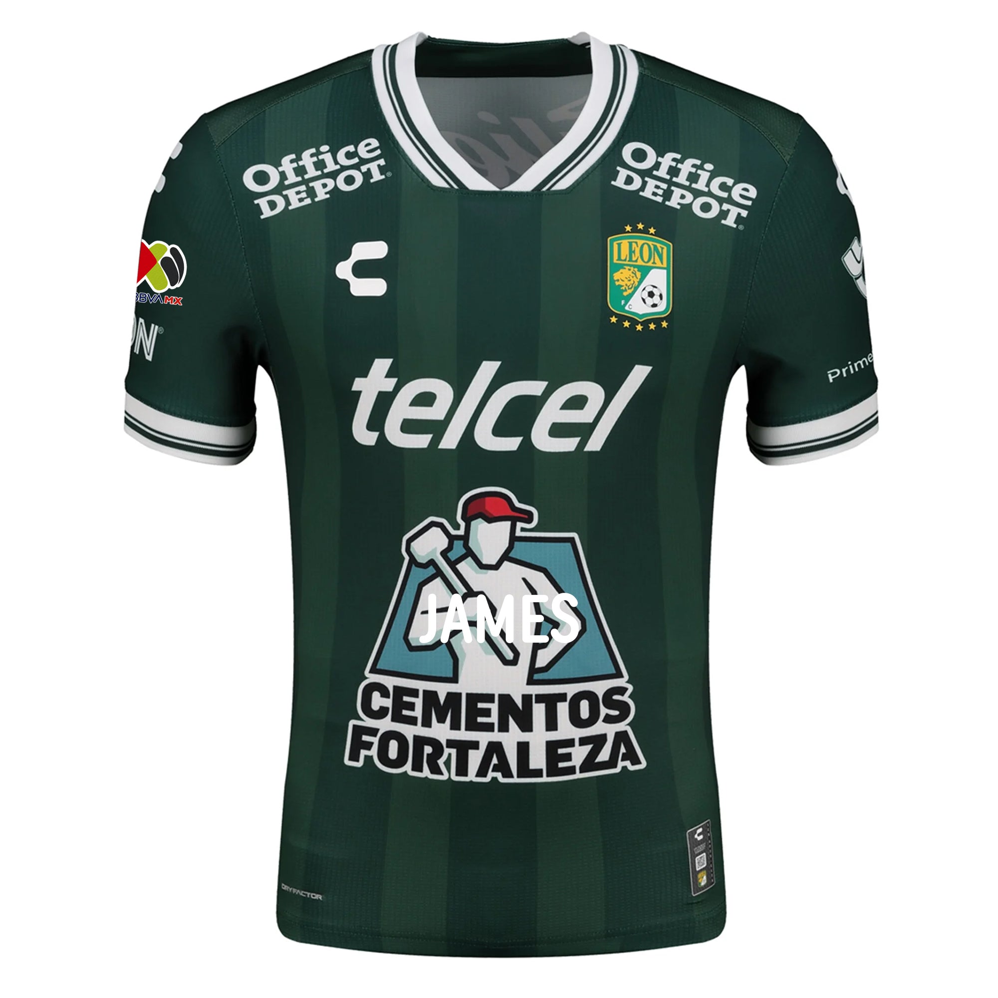 Charly Angel Estrada Men's Leon FC Home Jersey 25/26 w/ BBVA Liga Patch (Green)