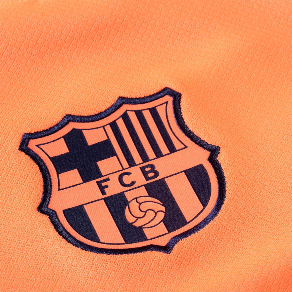 Nike Rashford Men's FC Barcelona T90 Third Jersey 25/26 w/ Champions League Patches (Mango/Navy)