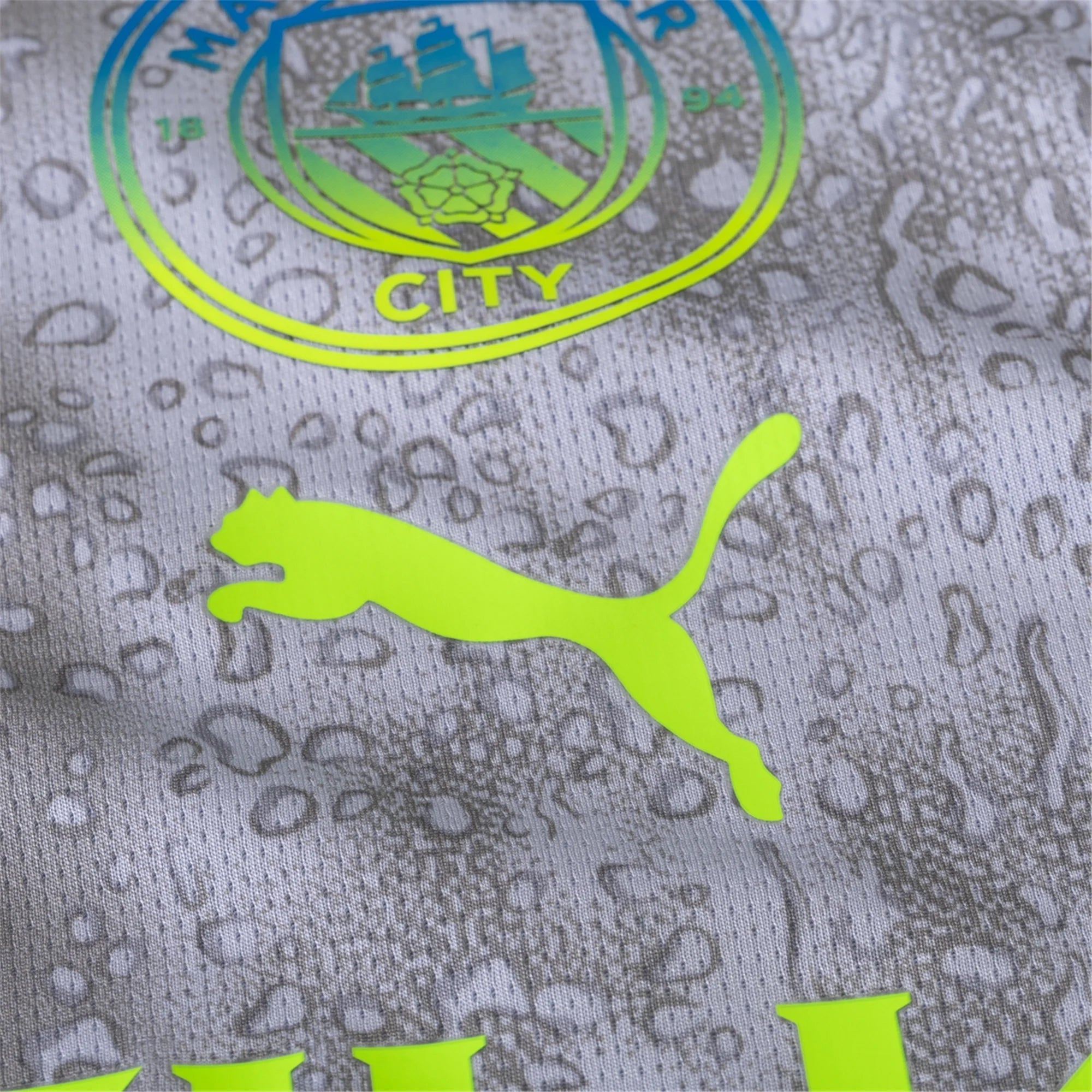 Puma Men's Manchester City O’ Reilly Third Jersey w/ EPL + No Room For Racism Patches 25/26 (Cool Weather/Pro Green)
