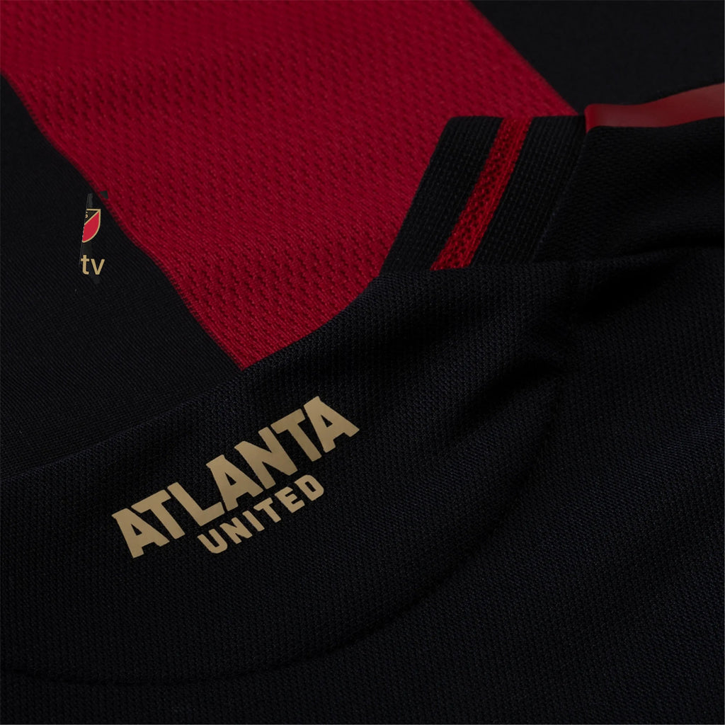 adidas Edwin Mosquera Atlanta United Authentic Home Jersey w/ MLS Patches 25/26 (Red/Black)