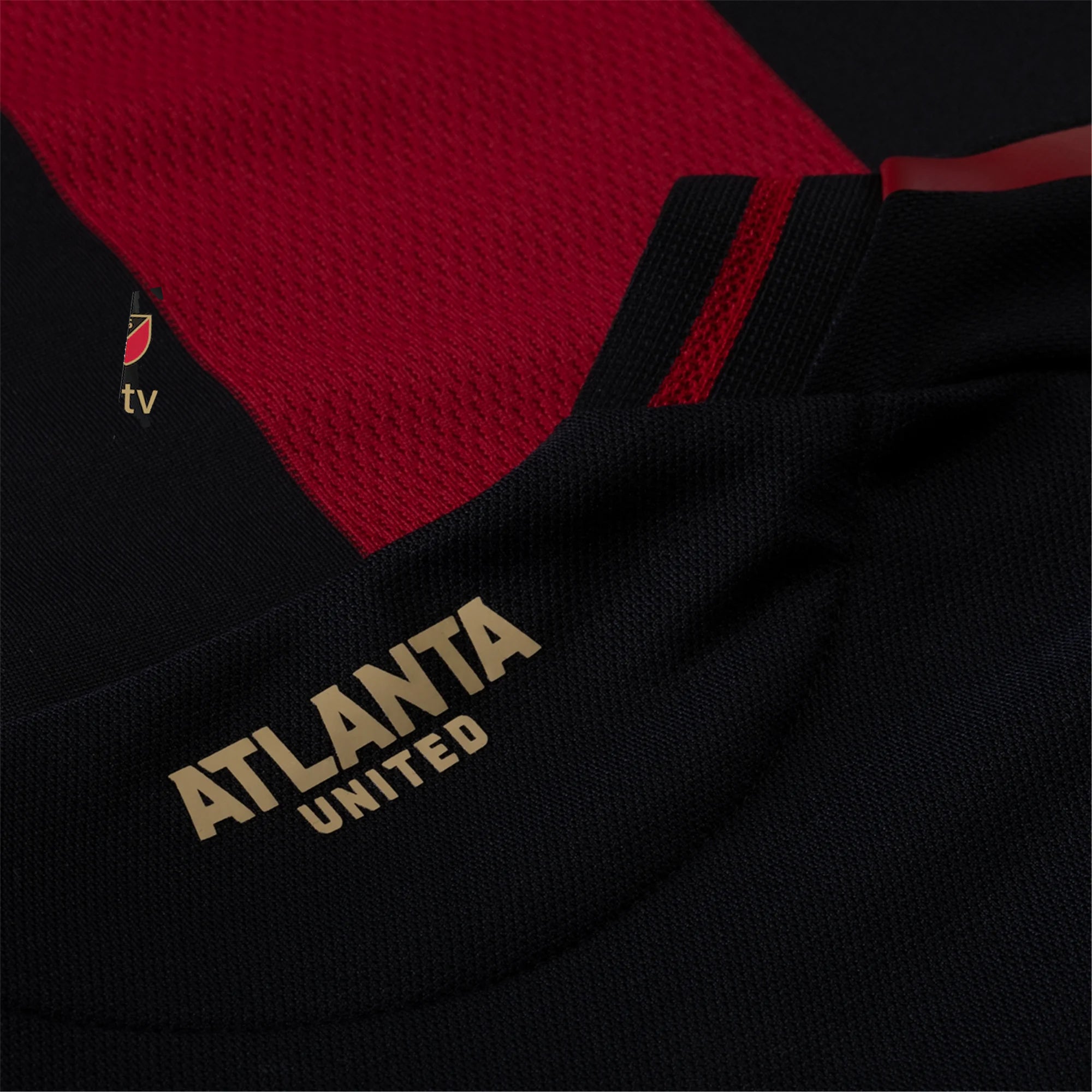 adidas Saba Lobjanidze Atlanta United Authentic Home Jersey w/ MLS Patches 25/26 (Red/Black)