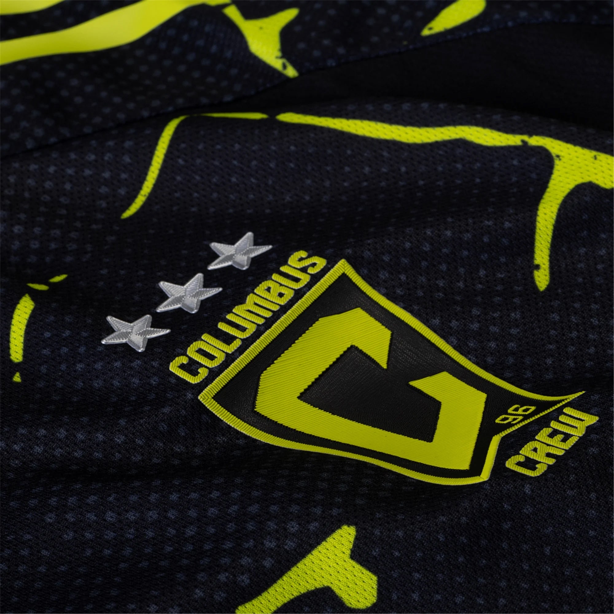 adidas Taha Habroune Columbus Crew Authentic Away Jersey w/ MLS Patches 25/26 (Black/Yellow)