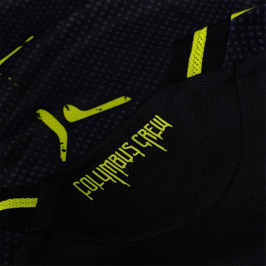 adidas Aziel Jackson Columbus Crew Authentic Away Jersey w/ MLS Patches 25/26 (Black/Yellow)