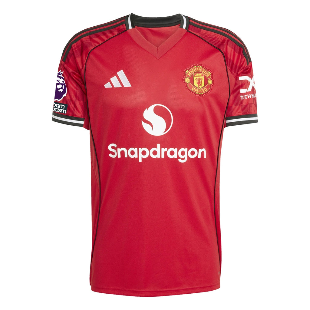 adidas Dorgu Men's Manchester United Home Jersey 25/26 w/ EPL + NRFR Patches (Red)