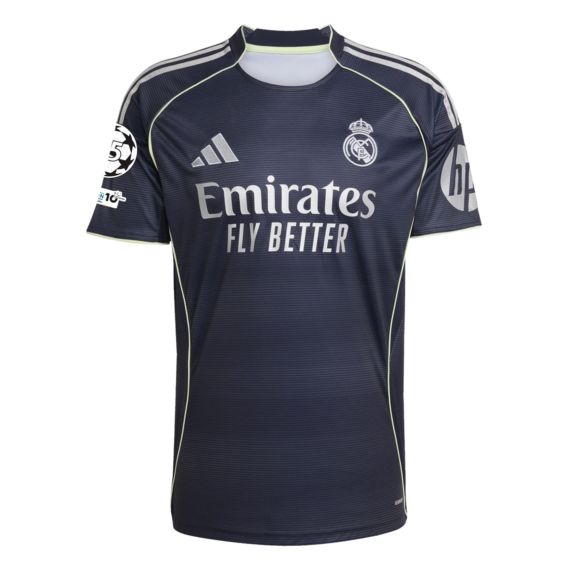 adidas Lucas V. Real Madrid 25/26 Away Jersey w/ Champions League Patches (Legend Ink)
