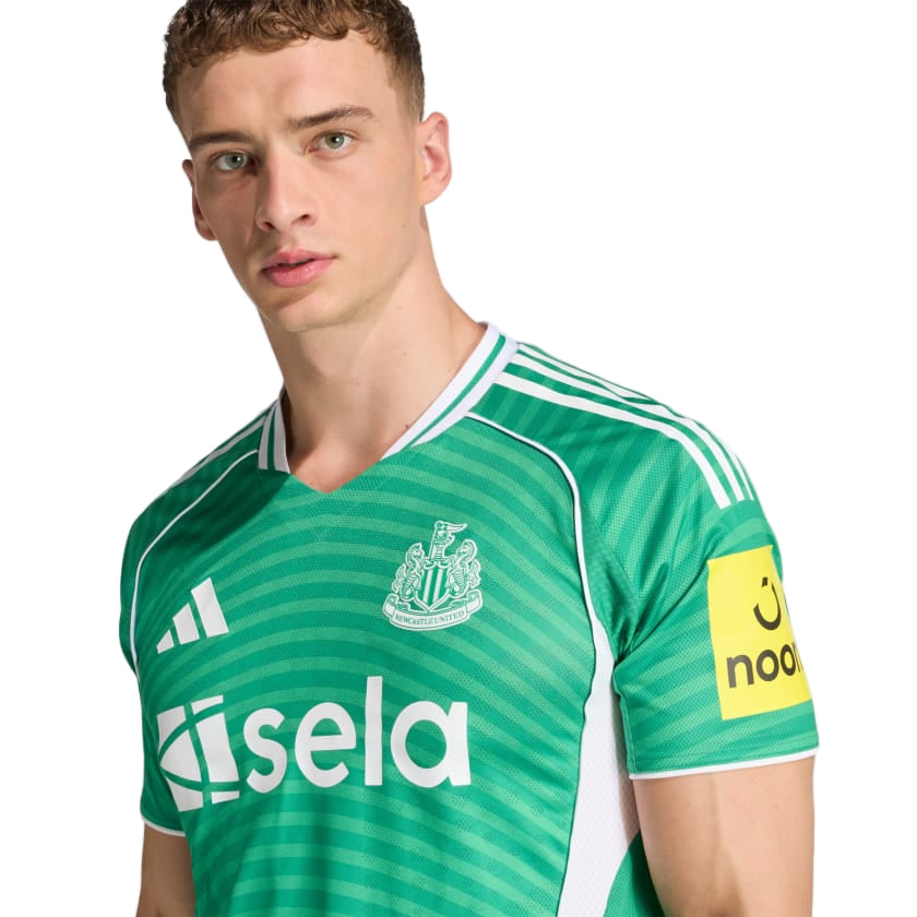 adidas Men's Newcastle United 25/26 Authentic Away Jersey (Green/White)