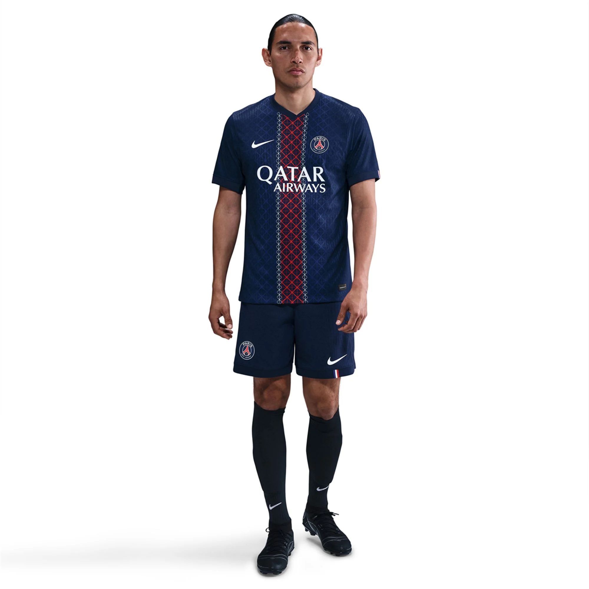 Nike Men's Lee Paris Saint-Germain Authentic Home Jersey 25/26 w/ Champions League Patches (Navy)