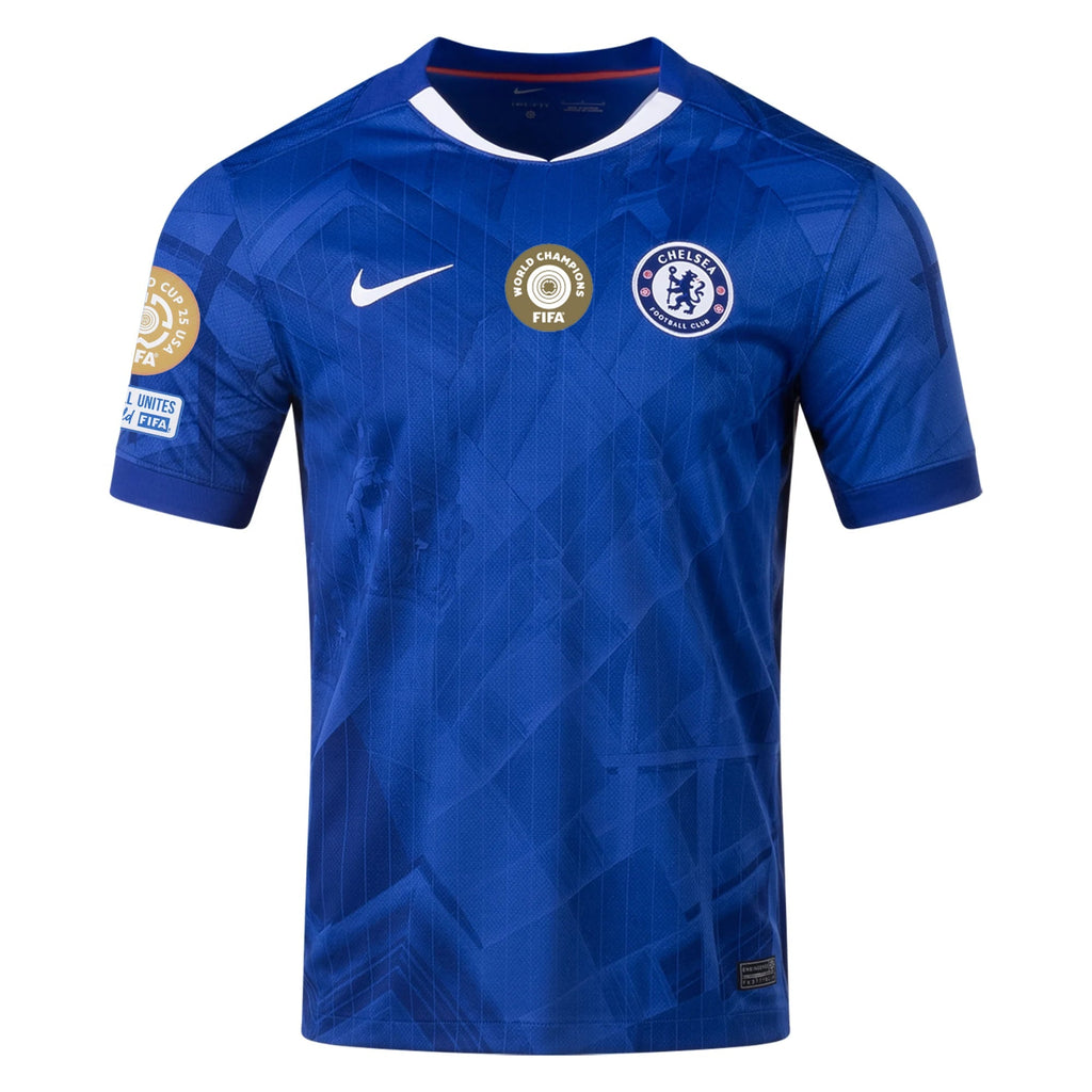 Nike Moisés Caicedo Chelsea Home Jersey w/ Club World Cup Champion Patches 25/26 (Rush Blue/White/Speed Red)