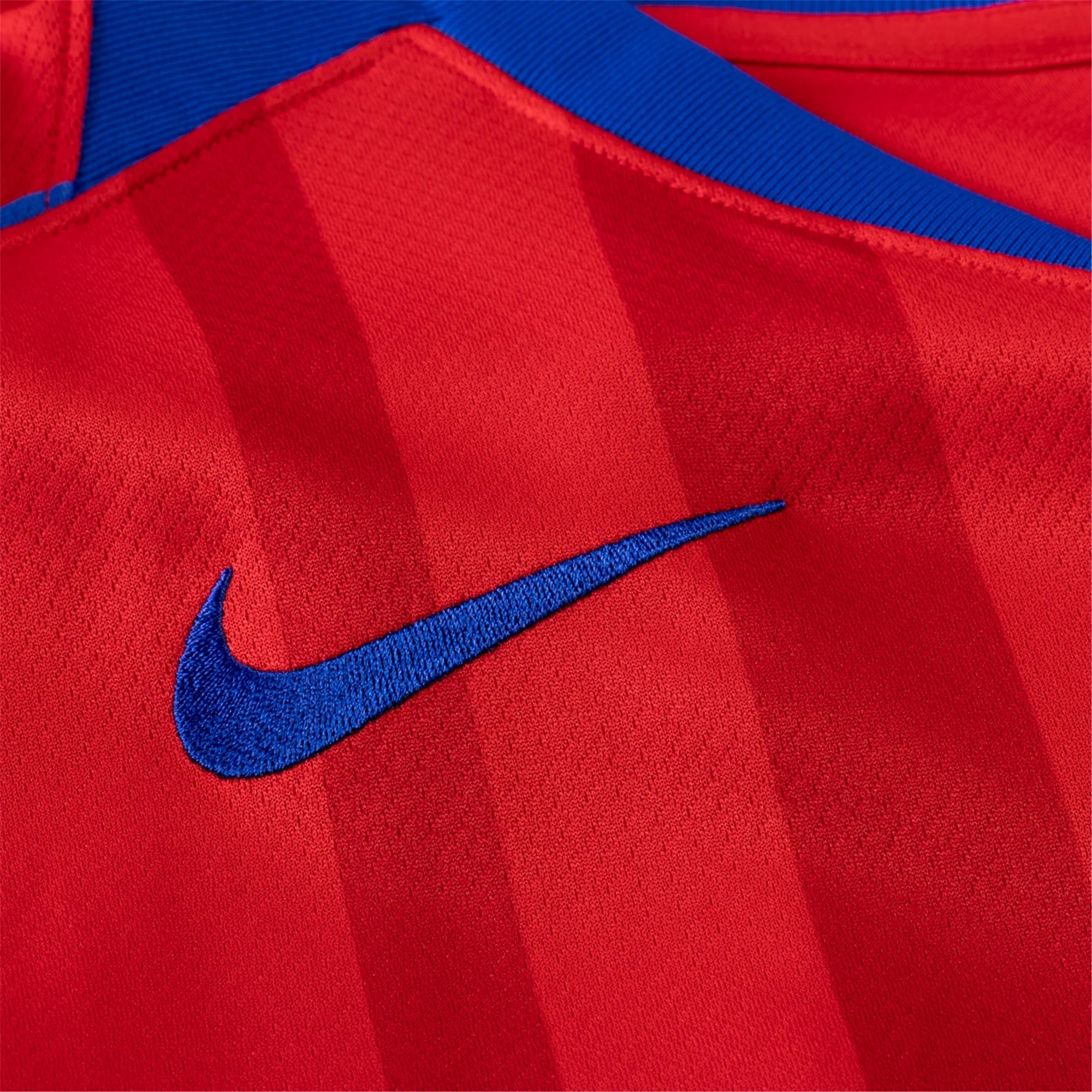 Nike Men's Paris Saint-Germain João Neves T90 Third Jersey w/ Champions League Patches 25/26 (Sport Red/Hyper Royal)