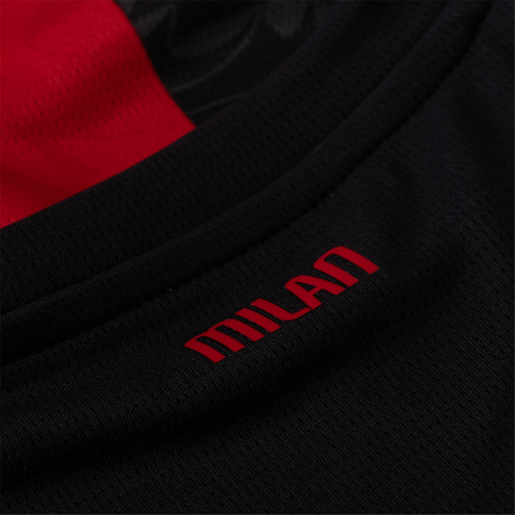 Puma Musah Men's AC Milan Home Jersey w/ Champions League Patches 25/26 (Red/Black)