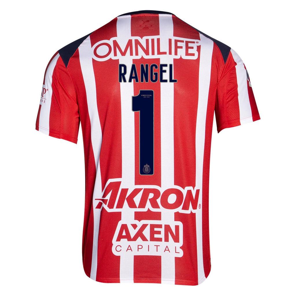 Puma Raul Rangel Men's Chivas De Guadalajara Home Jersey 25/26 (Puma Red/White)