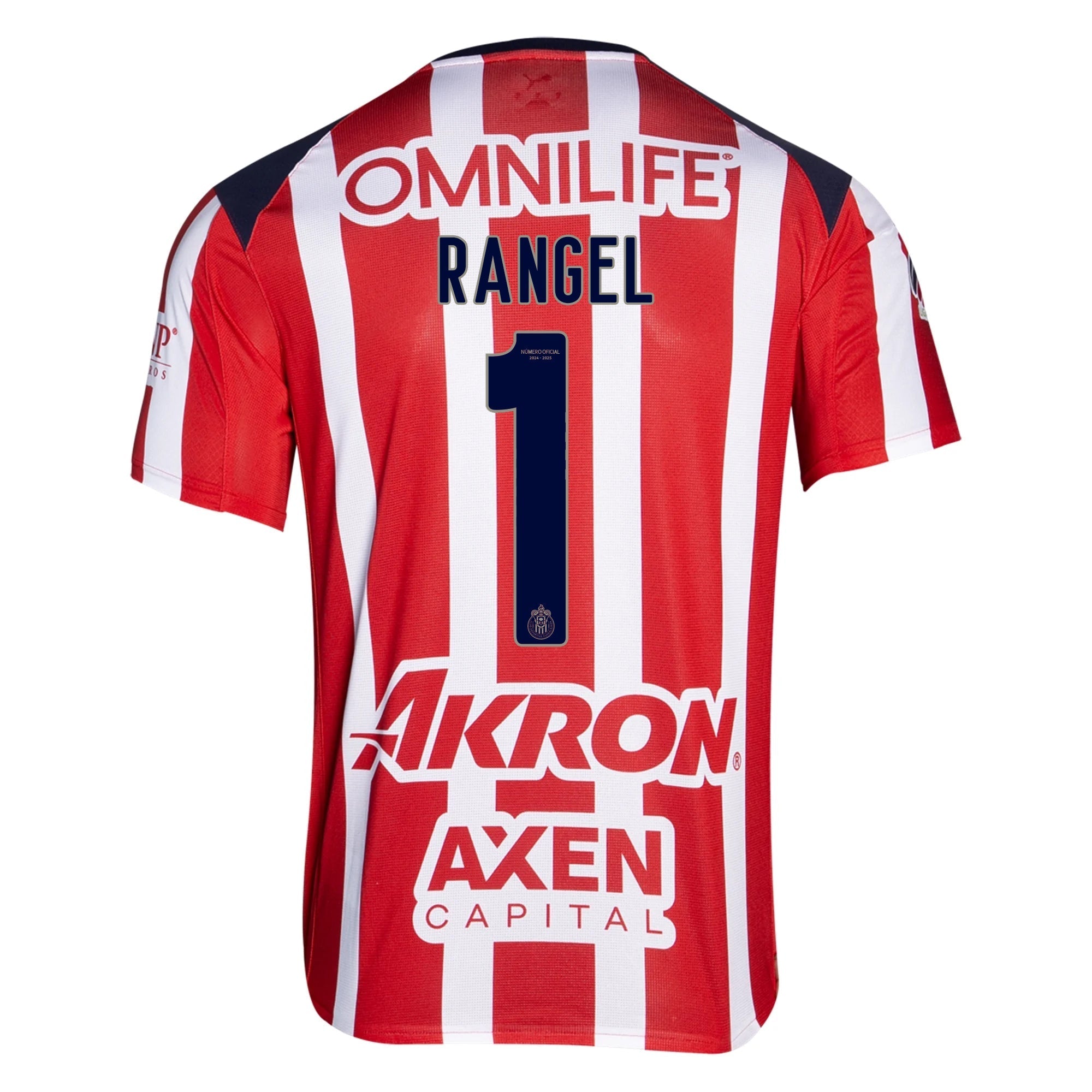 Puma Raul Rangel Men's Chivas De Guadalajara Home Jersey 25/26 (Puma Red/White)