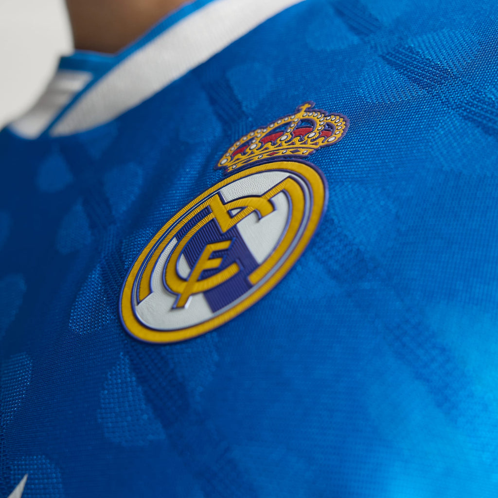 adidas Men's F. Mendy Real Madrid 25/26 Authentic Third Jersey w/ Champions League Patches (Blue)