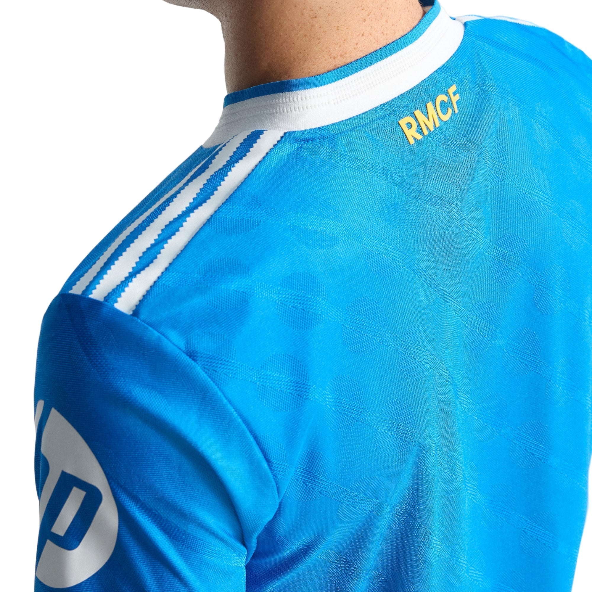 adidas Men's Fran Garcia  Real Madrid 25/26 Authentic Third Jersey w/ Champions League Patches (Blue)