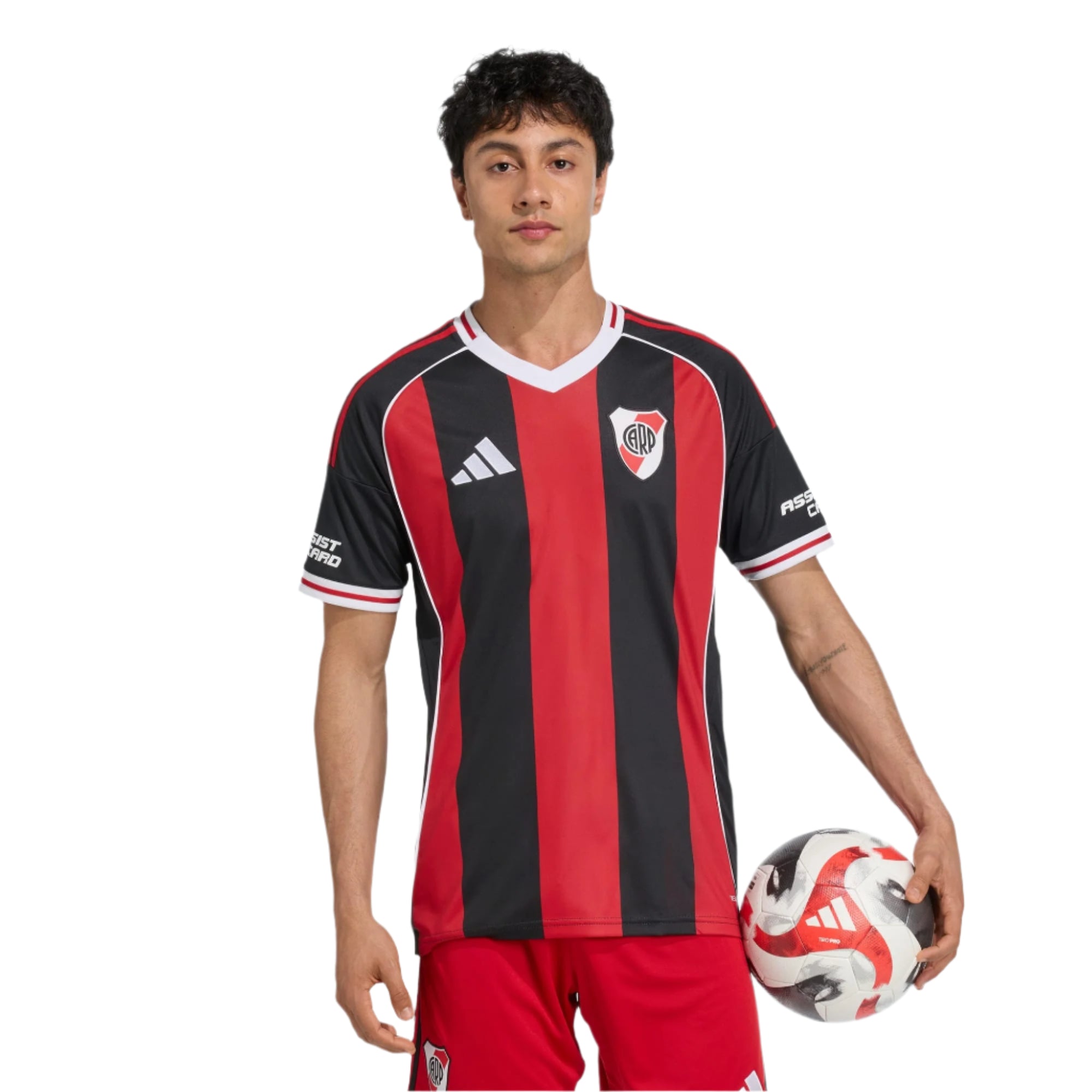 adidas Men's River Plate 25/26 Away Jersey (Black/Red)