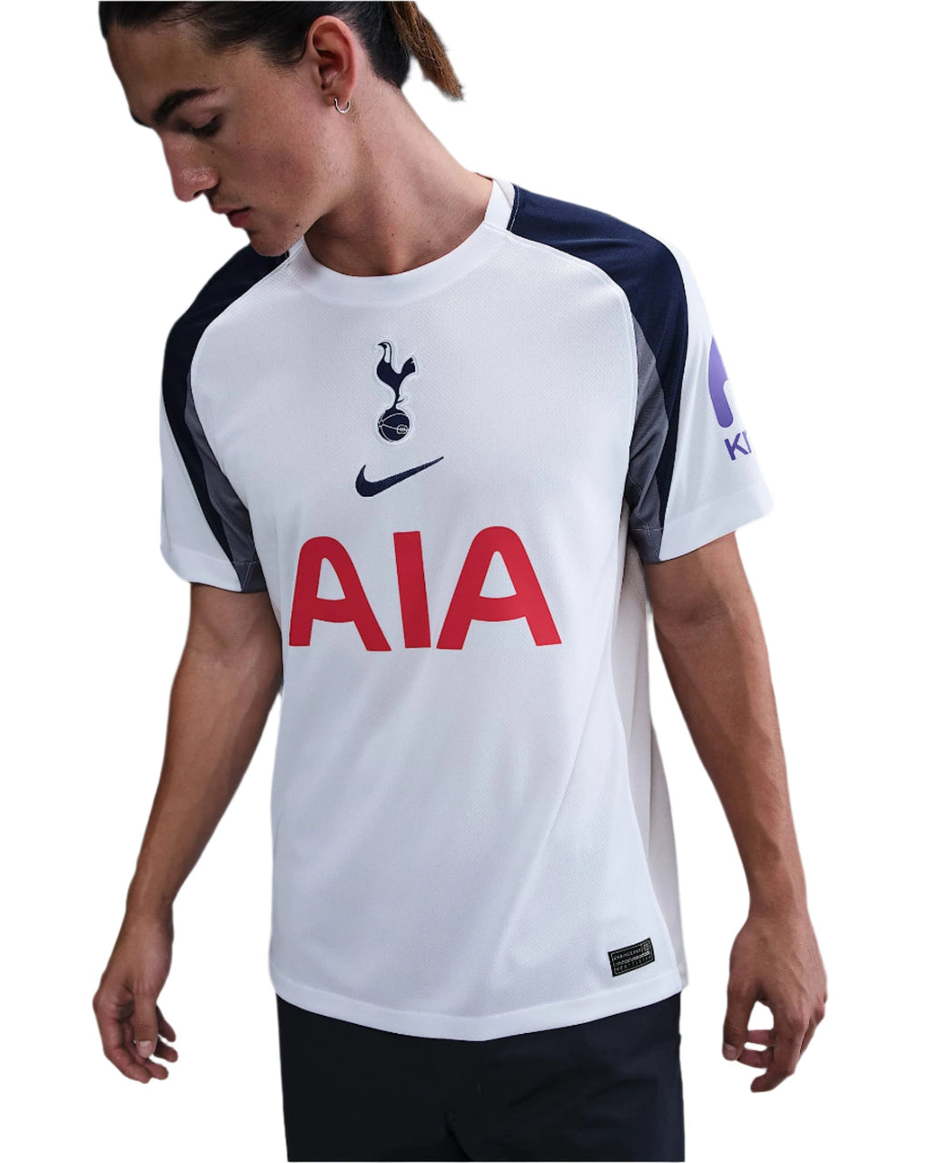 Nike Solanke Tottenham Hotspurs Home Jersey w/ EPL + No Room For Racism Patch 25/26 (White/Iron/Binary Blue)
