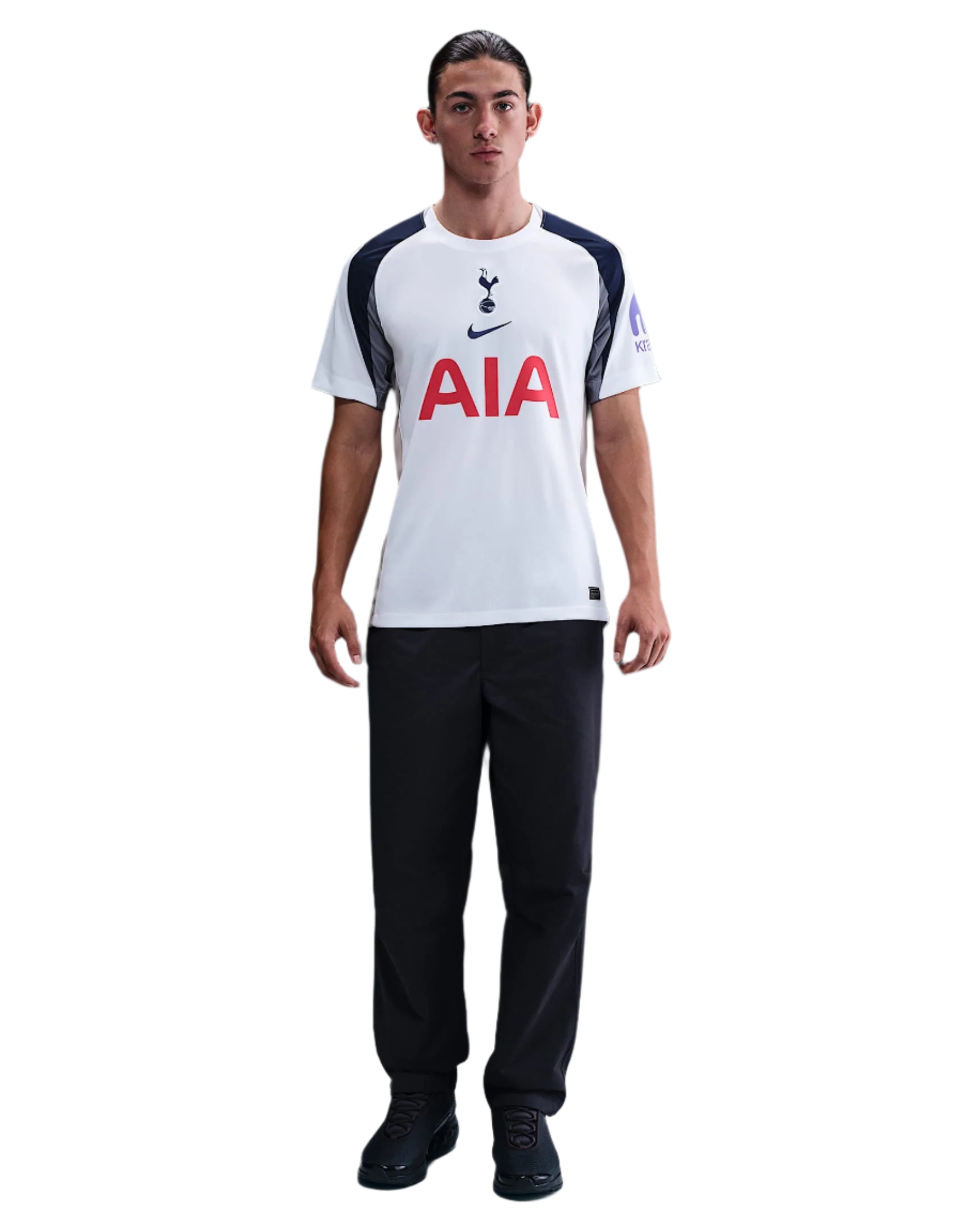 Nike Kudus Tottenham Hotspurs Home Jersey w/ EPL + No Room For Racism Patch 25/26 (White/Iron/Binary Blue)