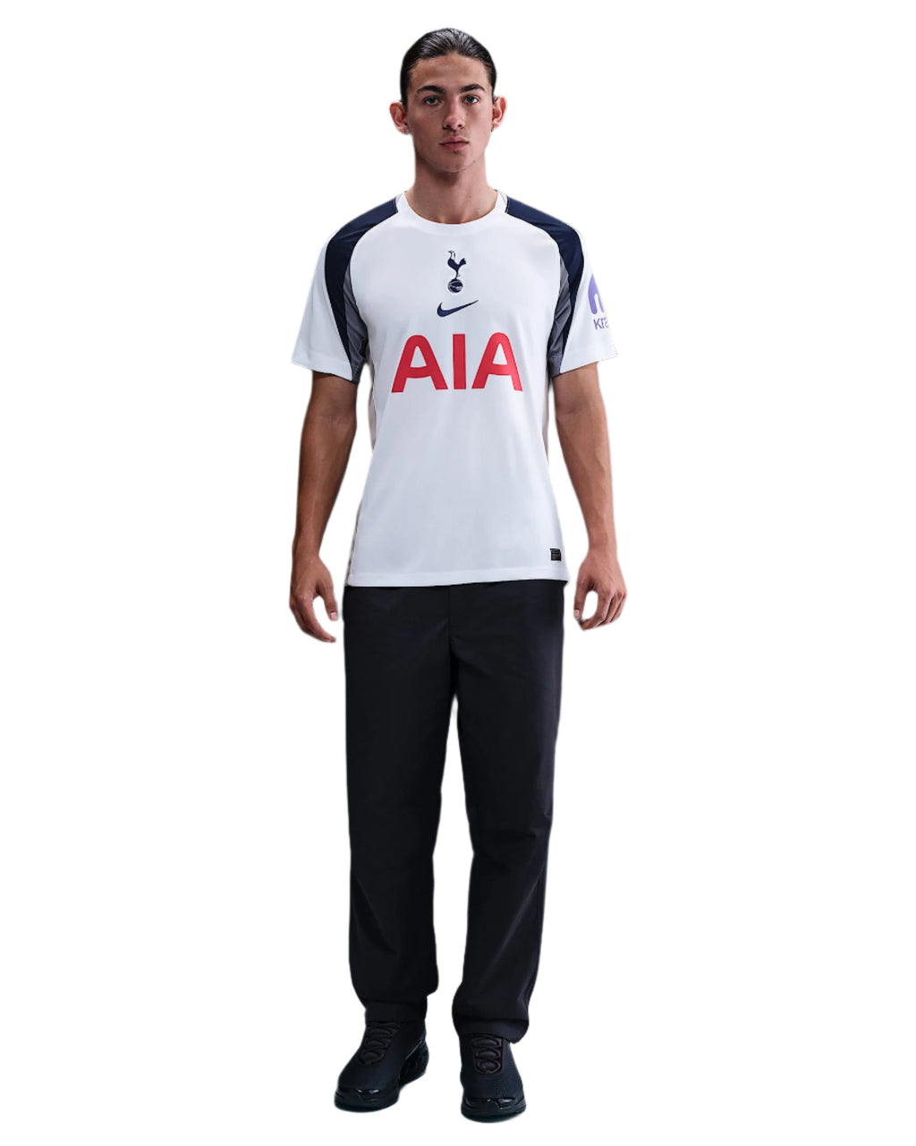 Nike Bergvall Tottenham Hotspurs Home Jersey w/ EPL + No Room For Racism Patch 25/26 (White/Iron/Binary Blue)