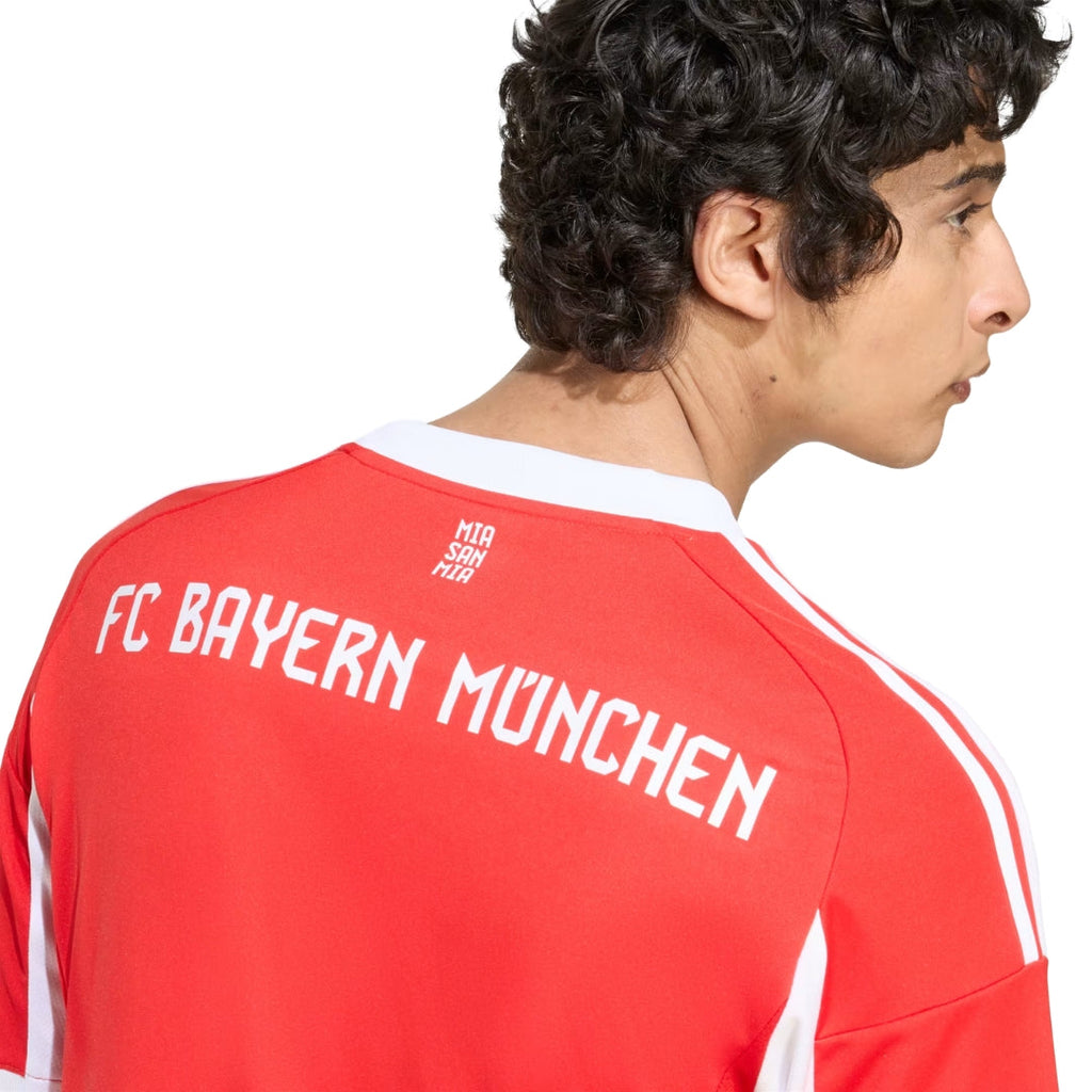 adidas Bayern Munich Upamecano Home Jersey w/ Champions League Patches 25/26 (Red)