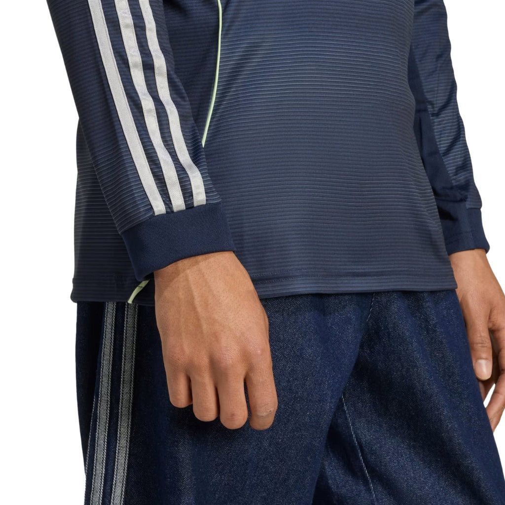 adidas Real Madrid Valverde Long Sleeve Away Jersey w/ Champions League Patches 25/26 (Legend Ink)