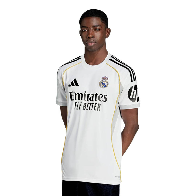adidas Éder Gabriel Militão Real Madrid 25/26 Home Jersey w/ Champions League Patches (White)