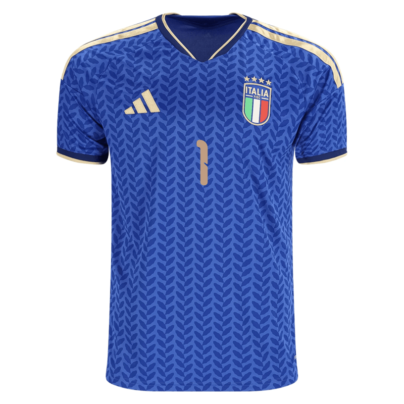 adidas Men's Donnarumma Italy Home Stadium Jersey 2026 (Bold Blue)