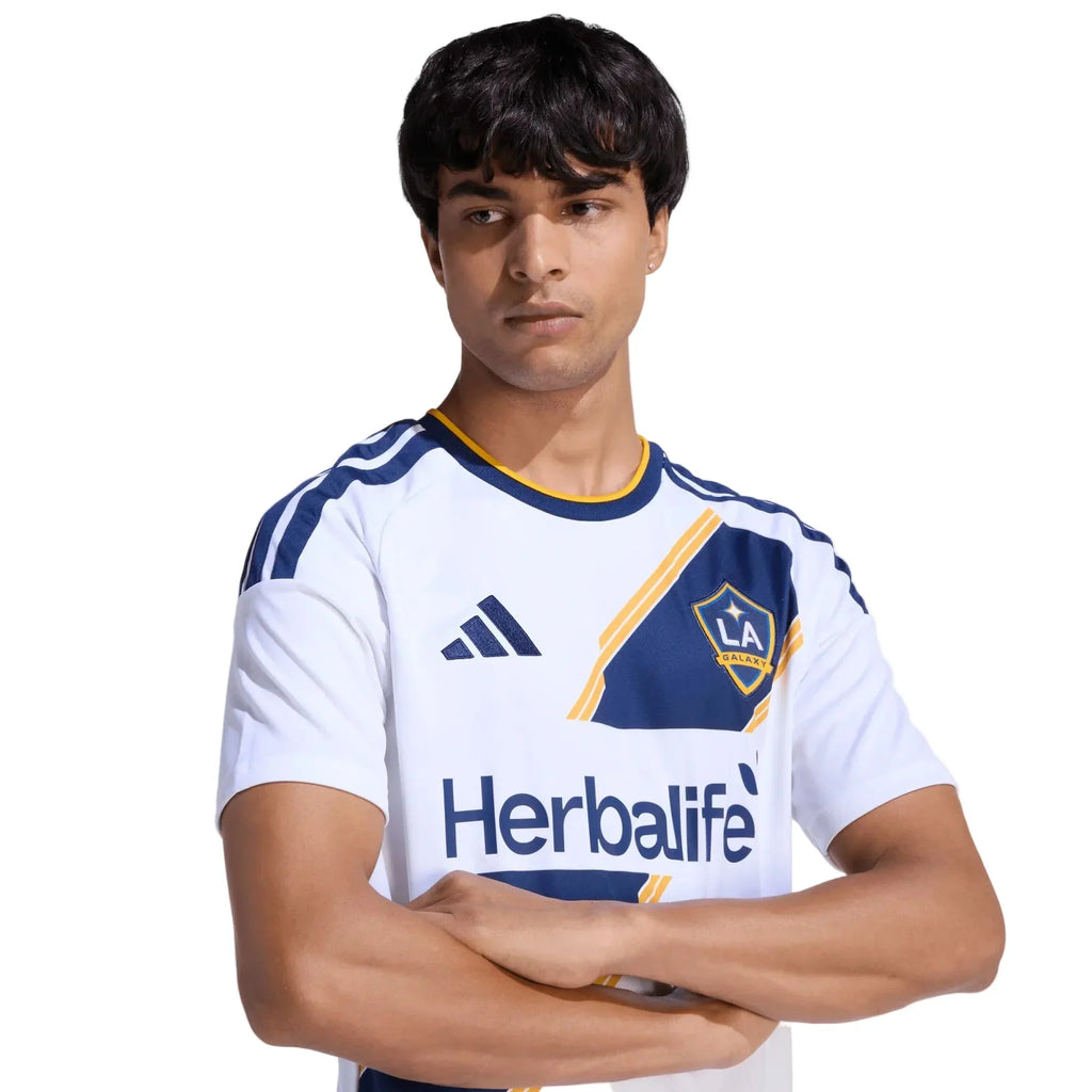 adidas Men's Parente LA Galaxy Home Stadium Jersey 26/27 (White)