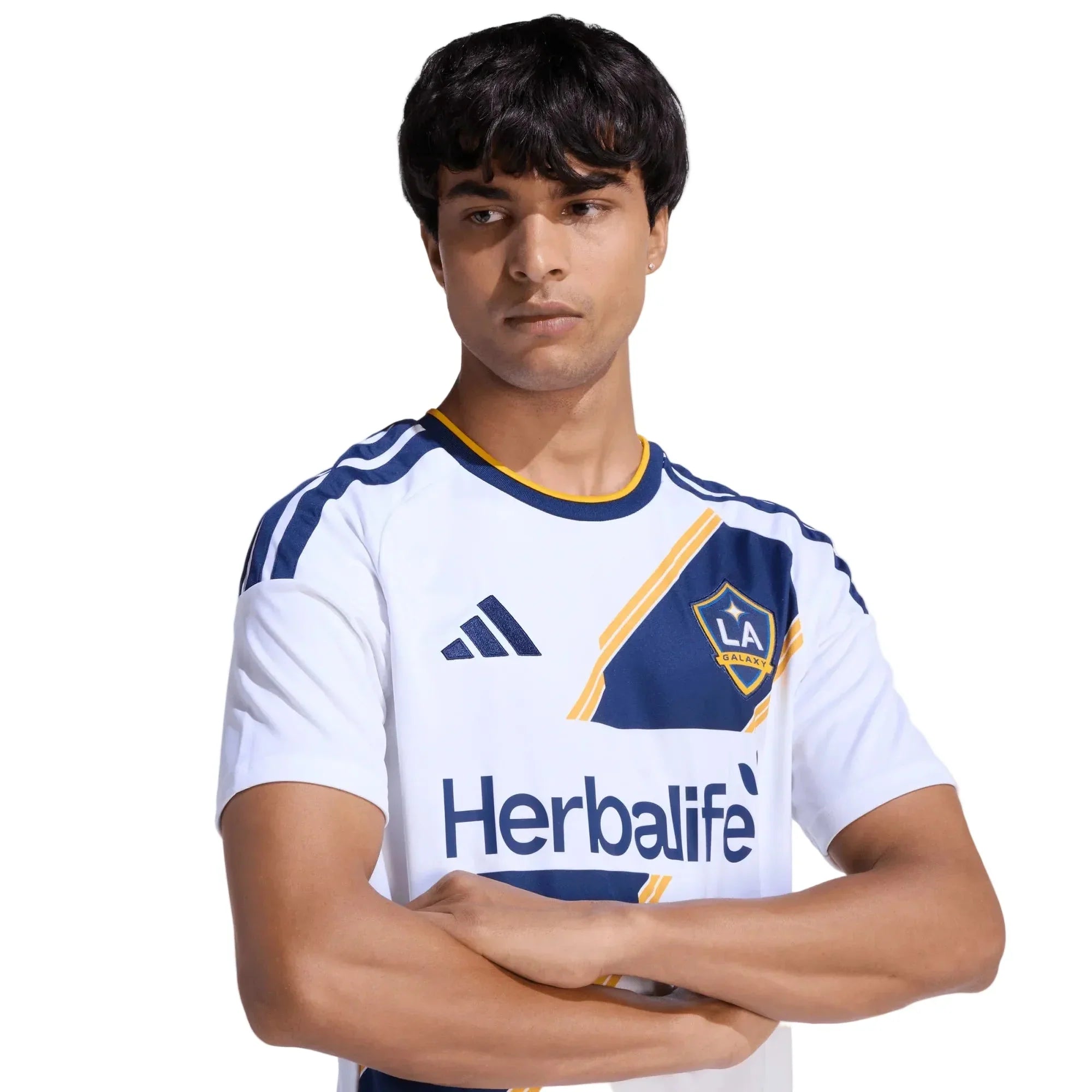 adidas Men's Ramos JR LA Galaxy Home Stadium Jersey 26/27 (White)