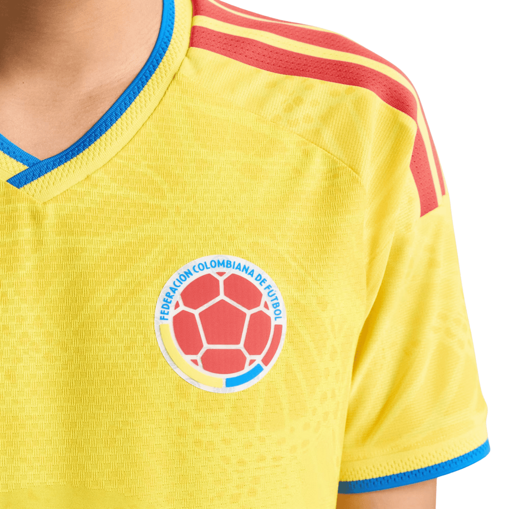 adidas Men's Rios Colombia 2026 Authentic Home Jersey (Impact Yellow)