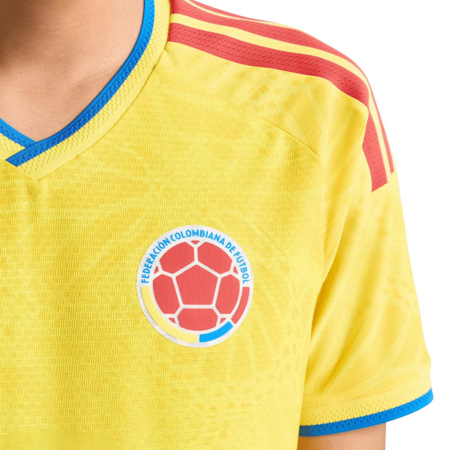 adidas Men's Lucumi Colombia 2026 Authentic Home Jersey (Impact Yellow)