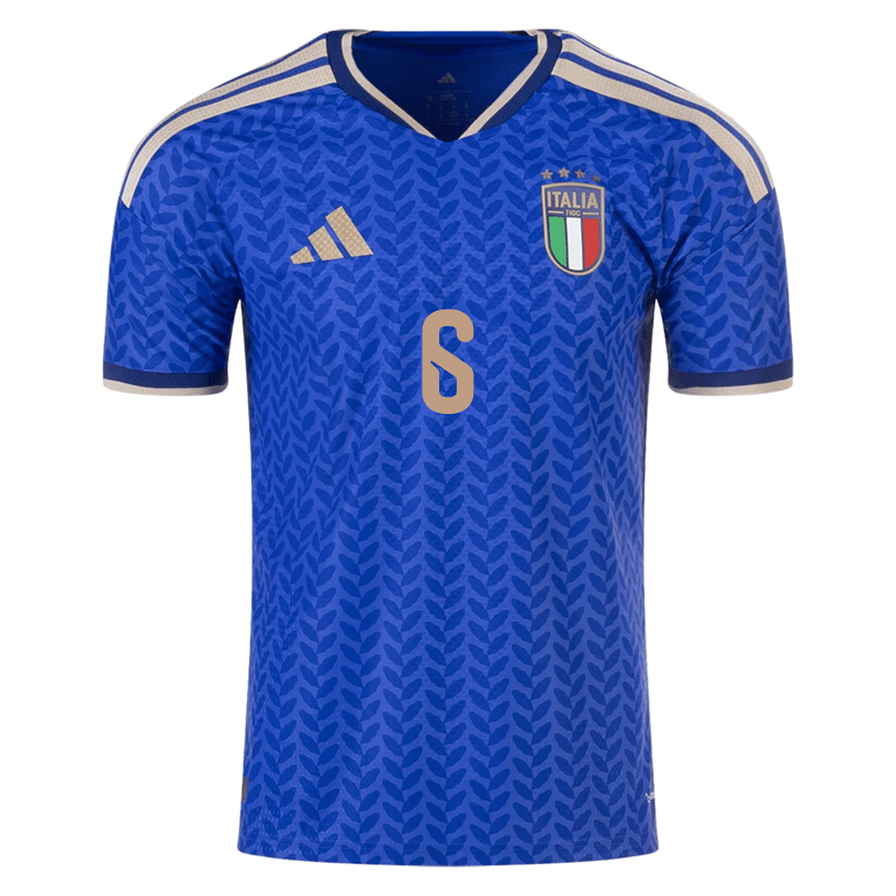 adidas Men's Rovella Italy 2026 Authentic Home Jersey (Bold Blue)
