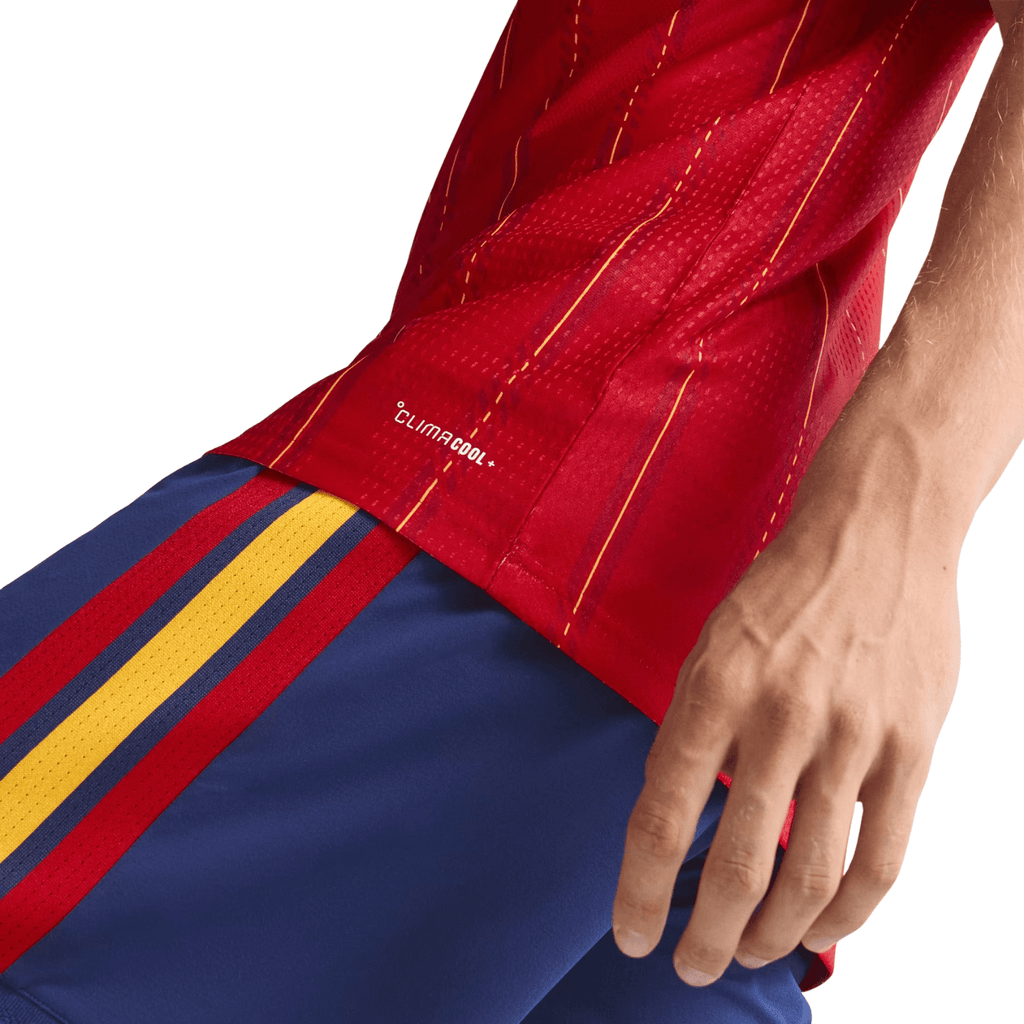 adidas Men's Olmo Spain Authentic World Cup Home Jersey 2026 (Vivid Red)