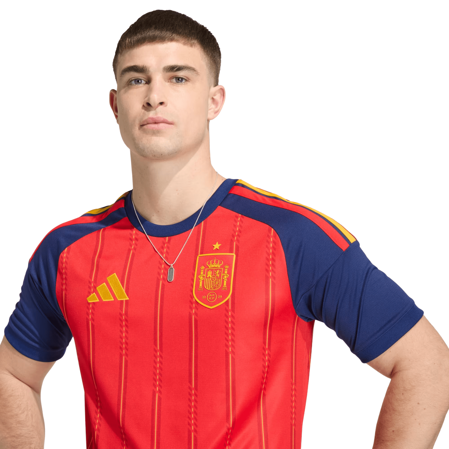 adidas Men's Remiro Spain World Cup Home Jersey 2026 (Vivid Red)