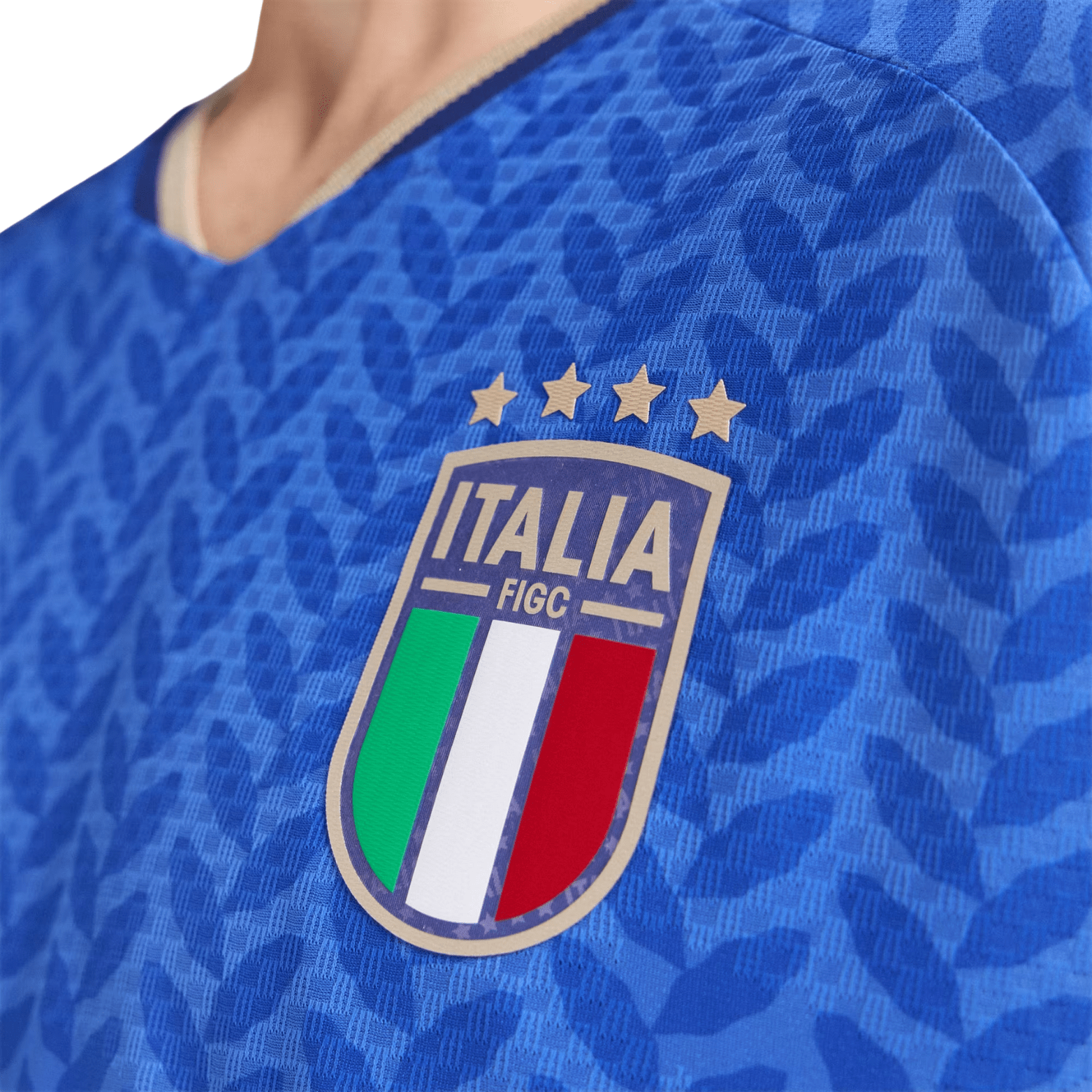 adidas Men's Locatelli Italy 2026 Authentic Home Jersey (Bold Blue)