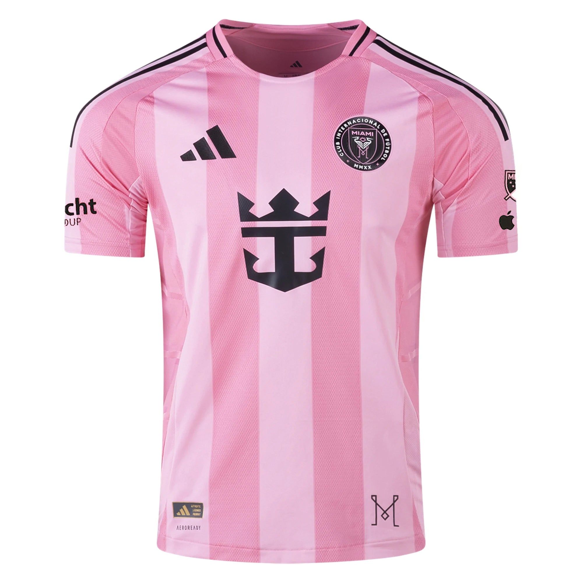 adidas Telasco Segovia Inter Miami CF Authentic Home Jersey 25/26 w/ MLS Patches + Sponsor (Easy Pink)