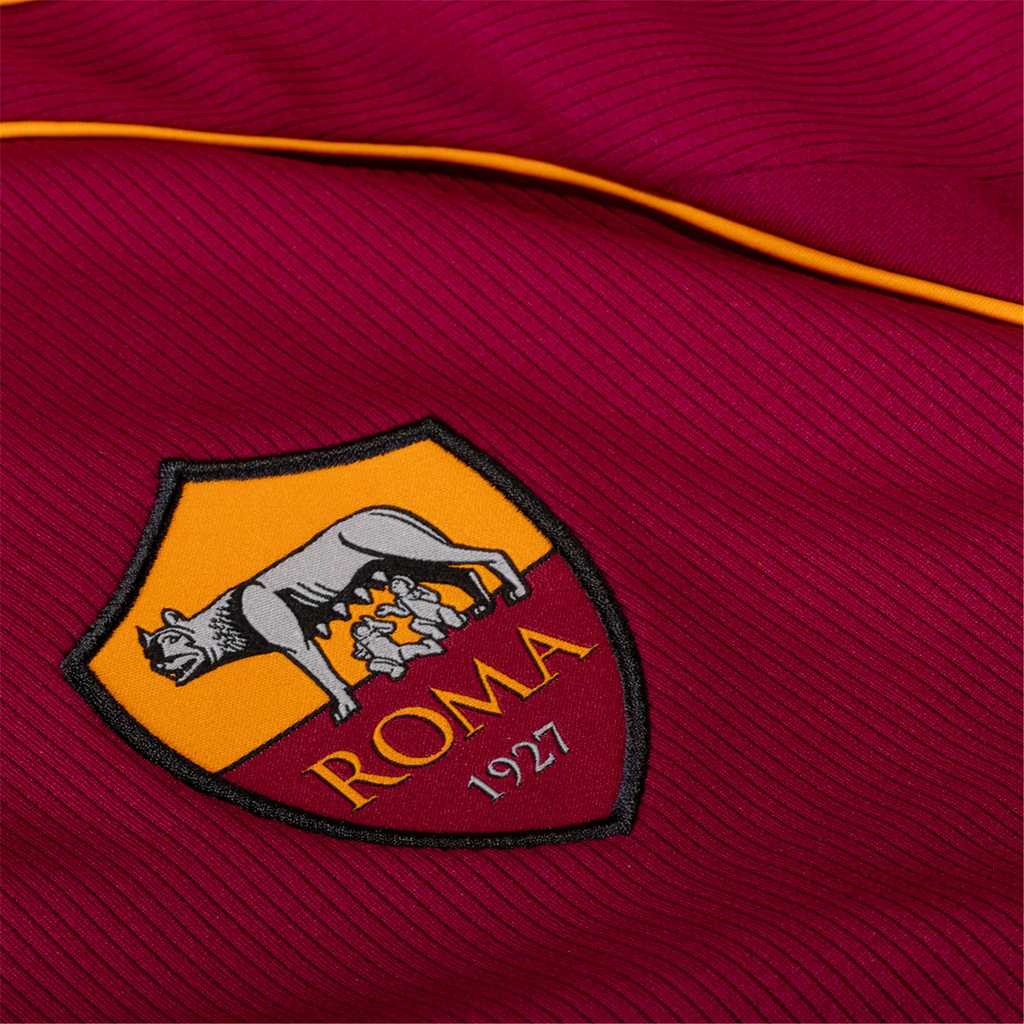 adidas Men's Roma Evan Ndicka Home Jersey w/ Europa League Patches 25/26 (Burgundy)