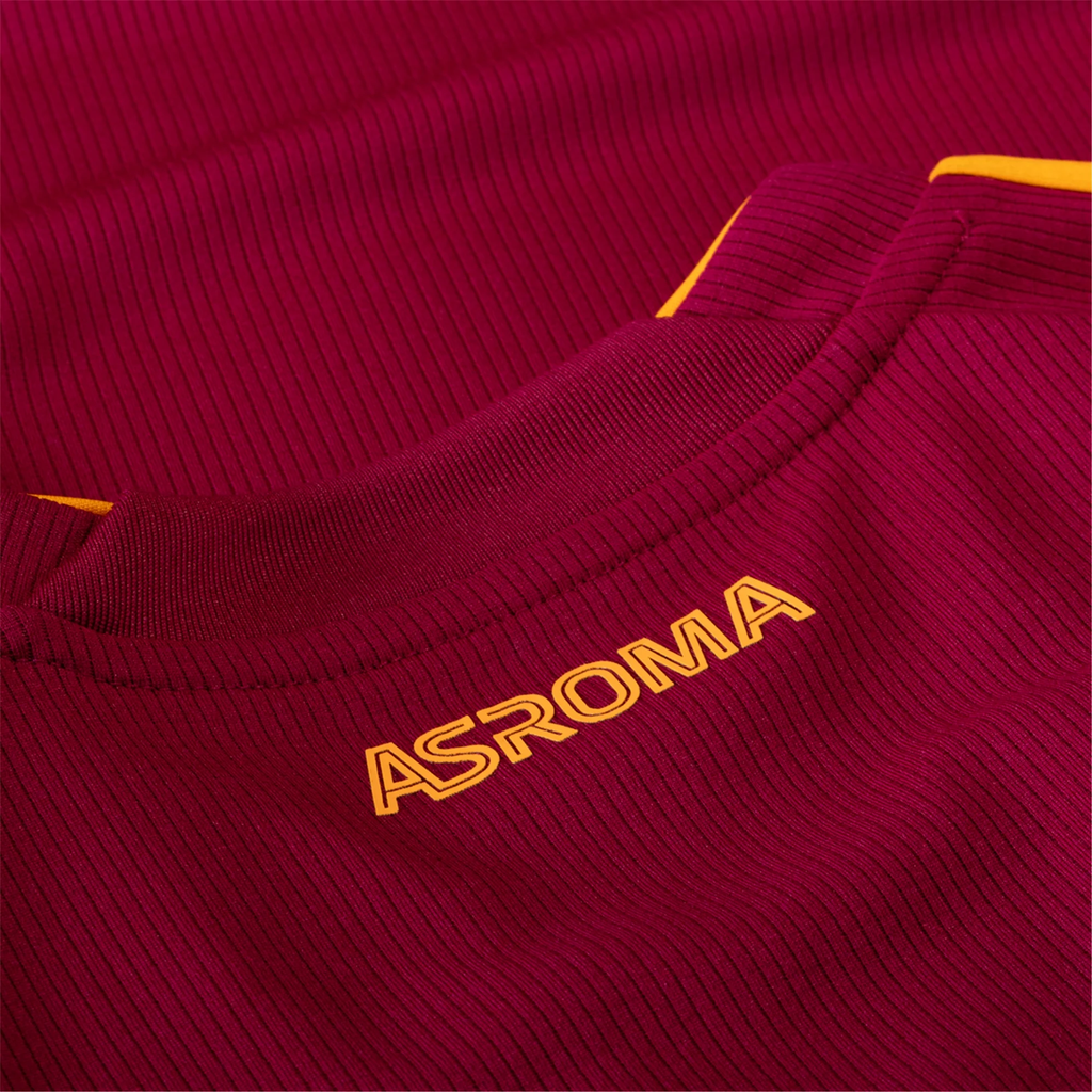 adidas Men's Roma Devyne Rensch Home Jersey w/ Europa League Patches 25/26 (Burgundy)